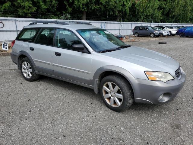 4S4BP61CX66300520 - 2006 SUBARU LEGACY OUTBACK 2.5I SILVER photo 4