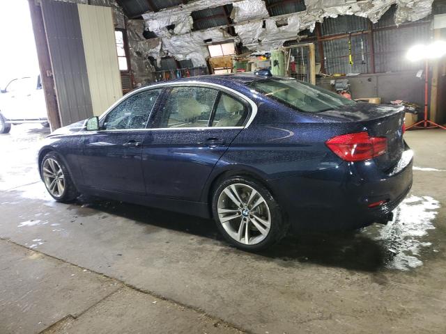 WBA8D9G36HNU63056 - 2017 BMW 330 XI BLUE photo 2