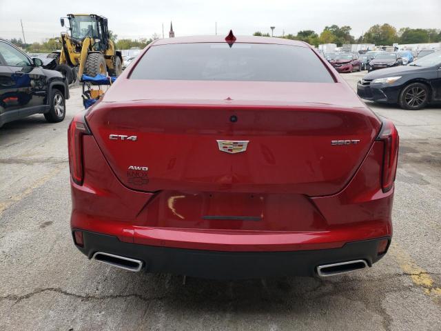 1G6DF5RKXM0118485 - 2021 CADILLAC CT4 PREMIUM LUXURY RED photo 6