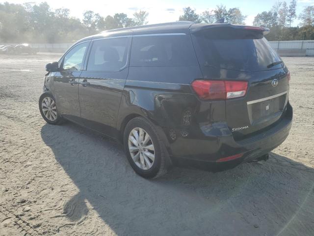 KNDMC5C13F6077090 - 2015 KIA SEDONA EX BLACK photo 2