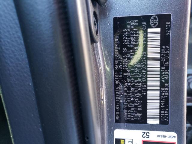 4T1G11AKXPU733429 - 2023 TOYOTA CAMRY SE NIGHT SHADE GRAY photo 13