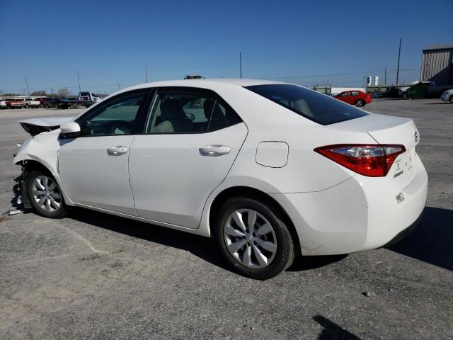 5YFBURHE2GP439279 - 2016 TOYOTA COROLLA L WHITE photo 2