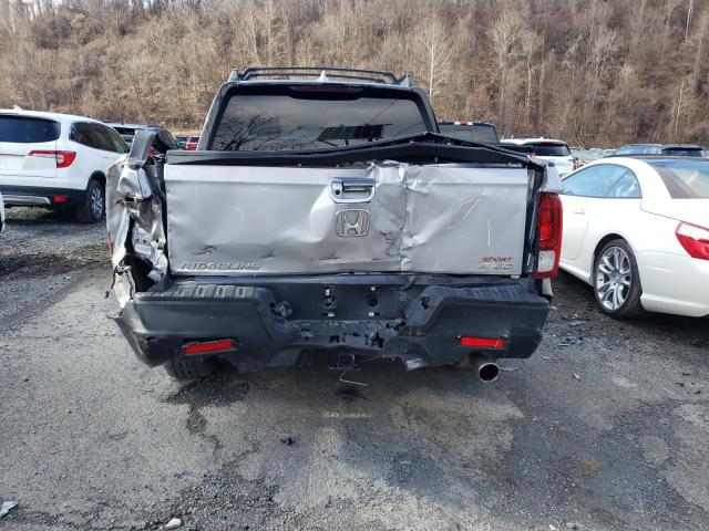 5FPYK3F14MB004906 - 2021 HONDA RIDGELINE SILVER photo 6