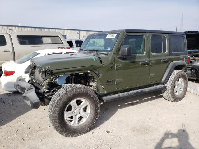 1C4HJXDG5MW843632 - 2021 JEEP WRANGLER U SPORT GREEN photo 1