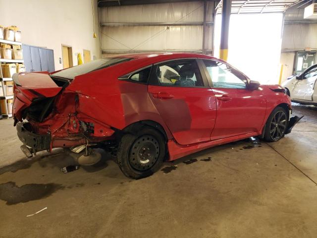 2HGFC2F81KH597668 - 2019 HONDA CIVIC SPORT 红色 照片 3