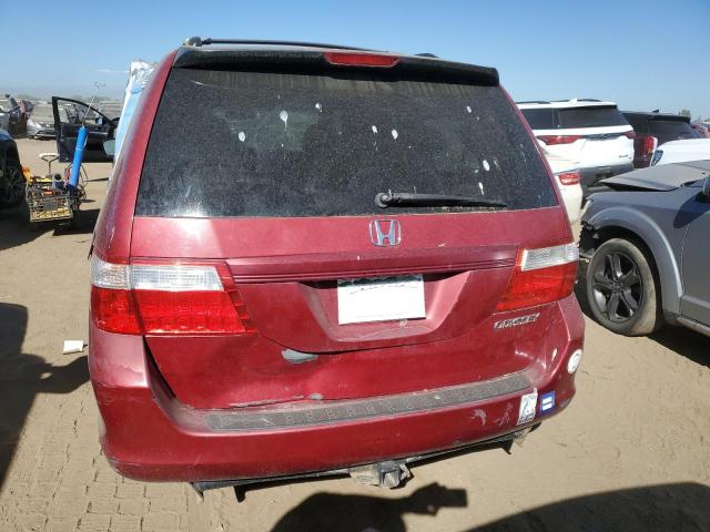 5FNRL38725B017926 - 2005 HONDA ODYSSEY EXL BURGUNDY photo 6