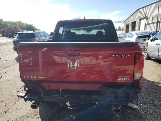 5FPYK3F11MB014194 - 2021 HONDA RIDGELINE SPORT RED photo 6