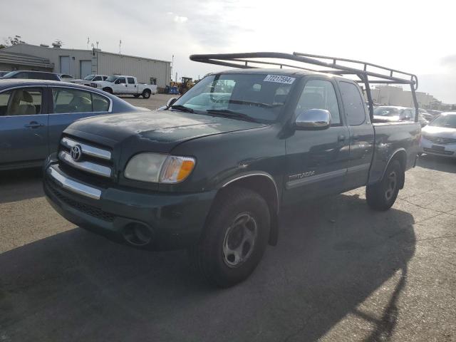 5TBRN34113S403086 - 2003 TOYOTA TUNDRA ACCESS CAB SR5 GREEN photo 1