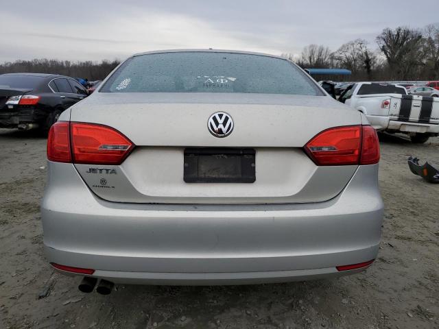 3VW2K7AJ9CM310004 - 2012 VOLKSWAGEN JETTA BASE SILVER photo 6
