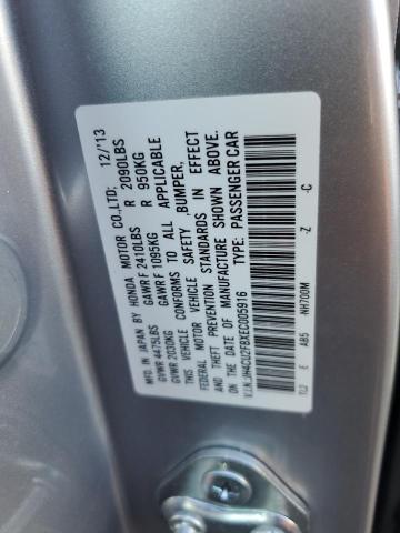 JH4CU2F8XEC005916 - 2014 ACURA TSX SE SILVER photo 12