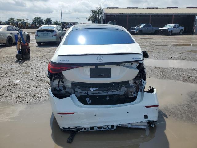 W1K6G6DB8NA102285 - 2022 MERCEDES-BENZ S 500 4MATIC WHITE photo 6