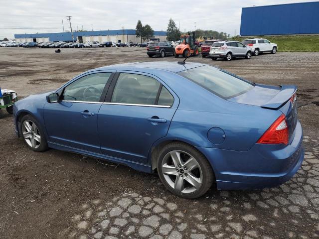 3FAHP0KC6AR309579 - 2010 FORD FUSION SPORT BLUE photo 2