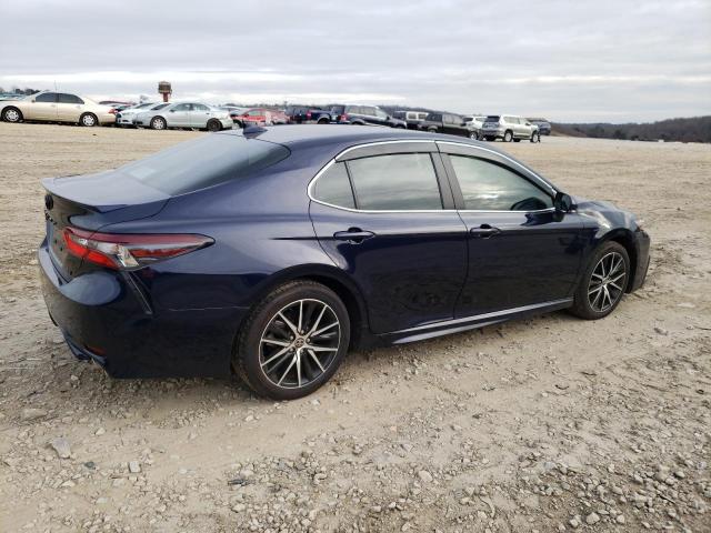4T1S11AK8NU668510 - 2022 TOYOTA CAMRY SE NIGHT SHADE BLUE photo 3