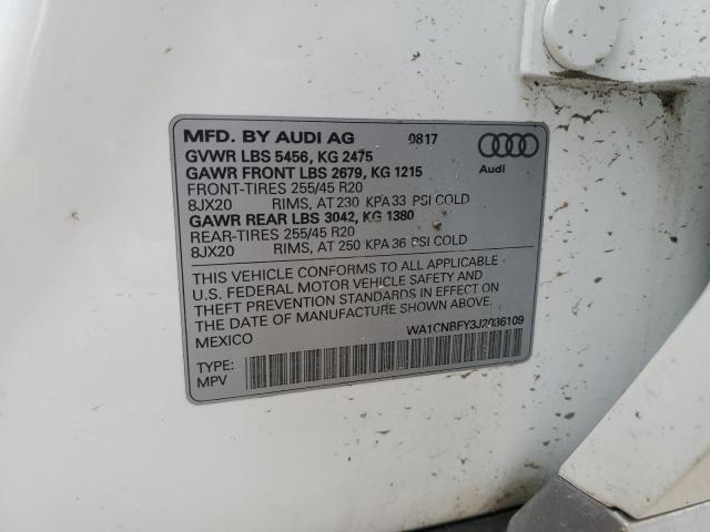 WA1CNBFY3J2036109 - 2018 AUDI Q5 PRESTIGE 白色 照片 13