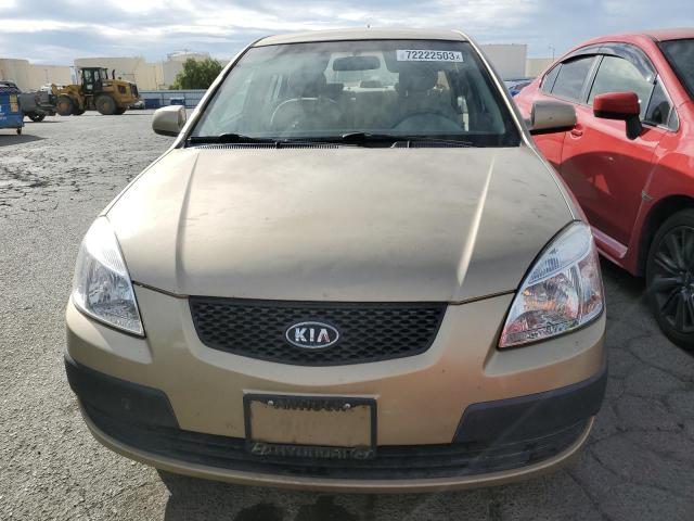 KNADE123586378109 - 2008 KIA RIO BASE GOLD photo 5