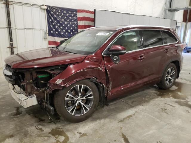 5TDJKRFH7GS331598 - 2016 TOYOTA HIGHLANDER XLE Марун фото 1