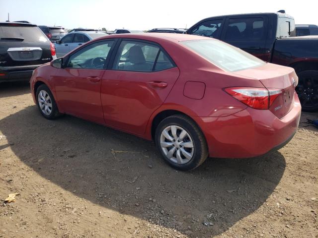 5YFBURHE7FP235866 - 2015 TOYOTA COROLLA L RED photo 2