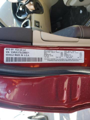 1C4RJFJT3LC366571 - 2020 JEEP GRAND CHER SUMMIT Tünd qırmızı foto 10