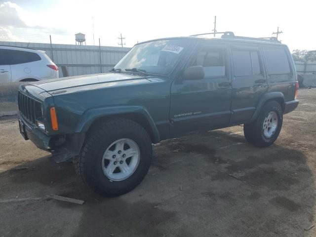 1J4FF48S2YL267554 - 2000 JEEP CHEROKEE SPORT GREEN photo 1