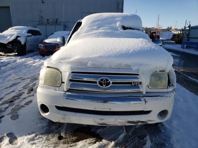 5TBDT44186S518150 - 2006 TOYOTA TUNDRA DOUBLE CAB SR5 WHITE photo 5
