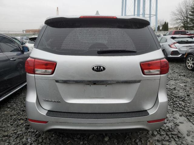 KNDMA5C1XG6120542 - 2016 KIA SEDONA L SILVER photo 6