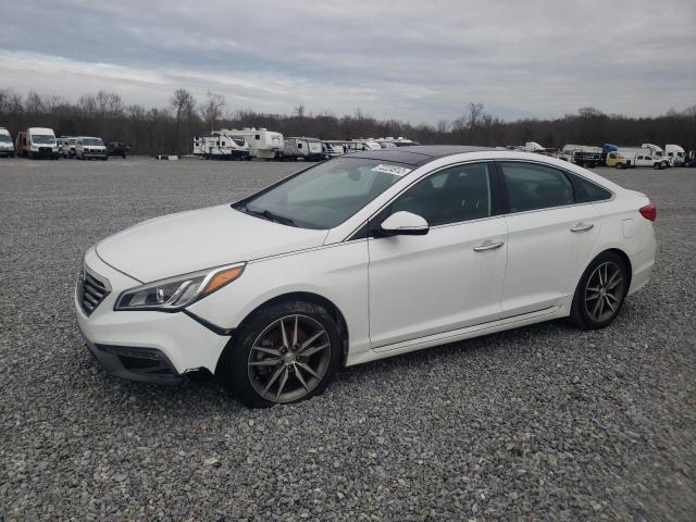 5NPE34AB2FH048552 - 2015 HYUNDAI SONATA SPORT WHITE photo 1