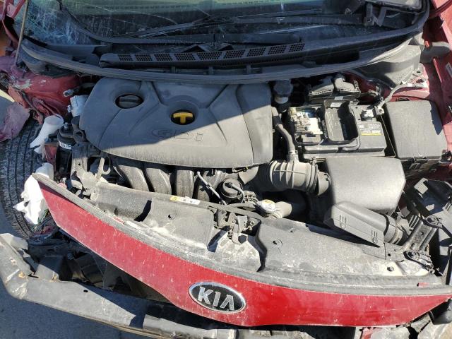 KNAFX4A82F5349803 - 2015 KIA FORTE EX RED photo 11