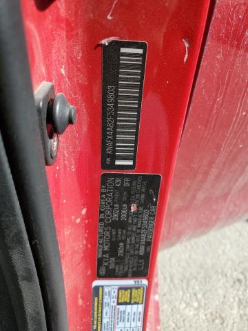 KNAFX4A82F5349803 - 2015 KIA FORTE EX RED photo 12