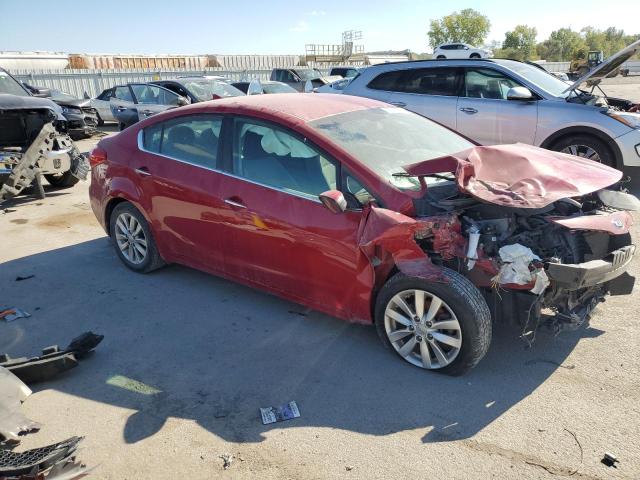 KNAFX4A82F5349803 - 2015 KIA FORTE EX RED photo 4