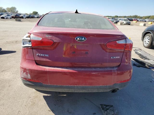 KNAFX4A82F5349803 - 2015 KIA FORTE EX RED photo 6