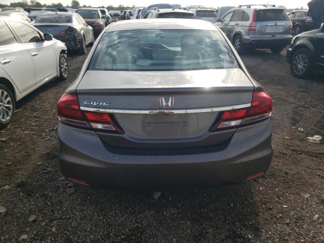 19XFB2F5XEE023934 - 2014 HONDA CIVIC LX GRAY photo 6