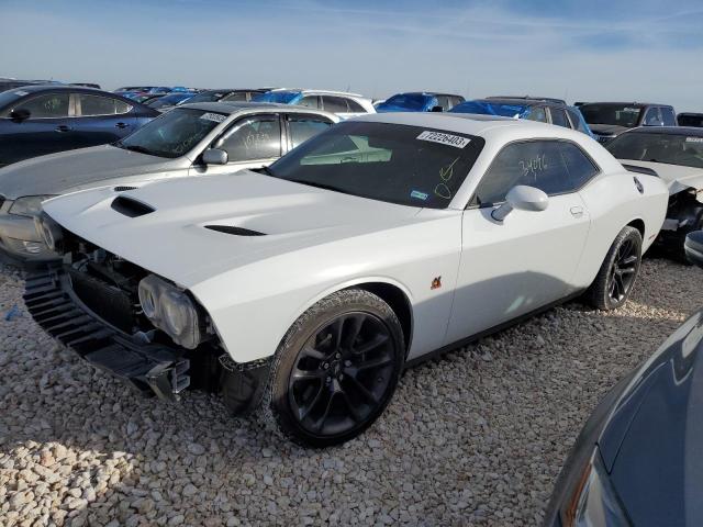 2C3CDZFJ1NH168503 - 2022 DODGE CHALLENGER R/T SCAT PACK WHITE photo 1