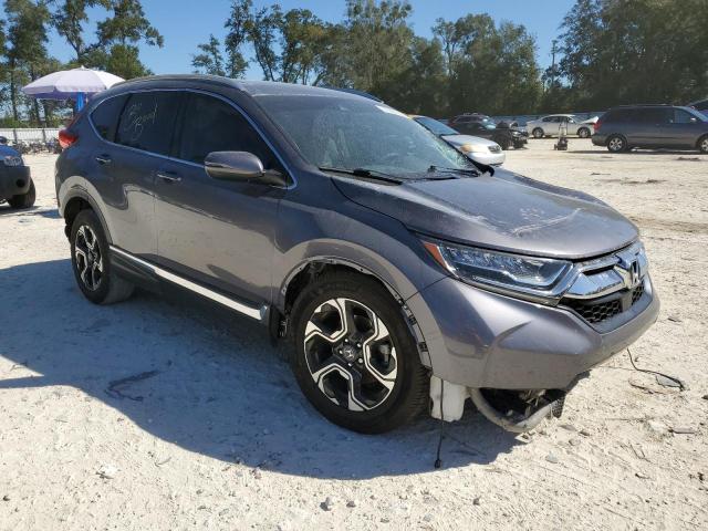 5J6RW1H9XHL014135 - 2017 HONDA CR-V TOURING GRAY photo 4