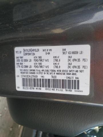 1D7HA18D34J276420 - 2008 DODGE RAM 1500 ST BLACK photo 12