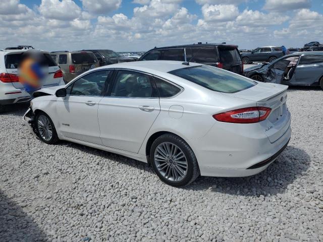 3FA6P0LU3DR303726 - 2013 FORD FUSION SE HYBRID WHITE photo 2