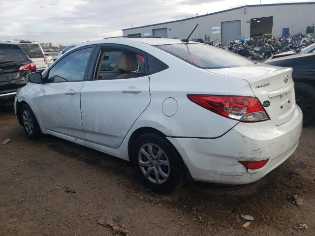 KMHCT4AE5CU208261 - 2012 HYUNDAI ACCENT GLS WHITE photo 2