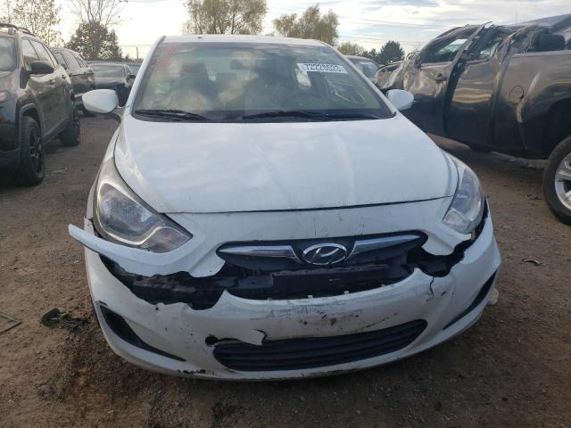 KMHCT4AE5CU208261 - 2012 HYUNDAI ACCENT GLS WHITE photo 5