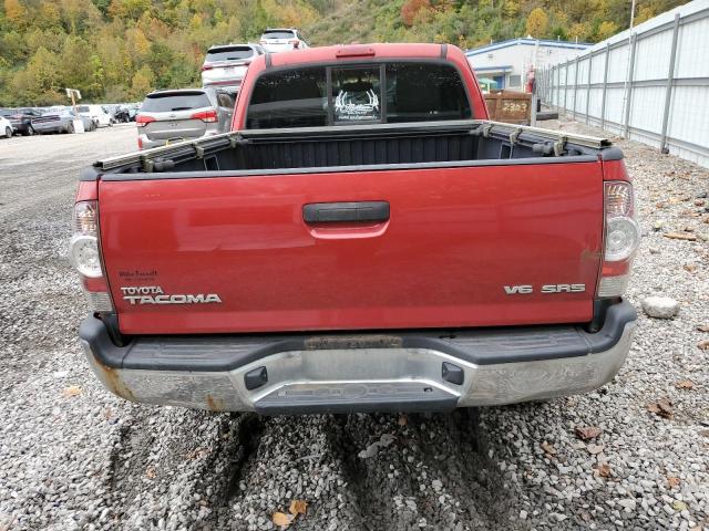 5TEUU42N89Z655882 - 2009 TOYOTA TACOMA ACCESS CAB წითელი ფოტო 6