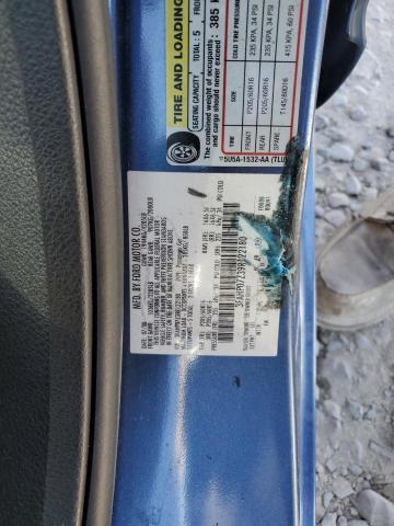 3FAHP07Z39R122180 - 2009 FORD FUSION SE BLUE photo 12