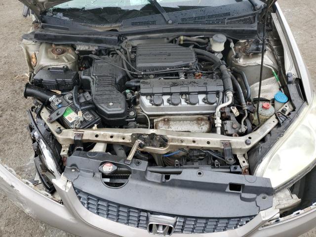 1HGEM22664L048325 - 2004 HONDA CIVIC LX TAN photo 11