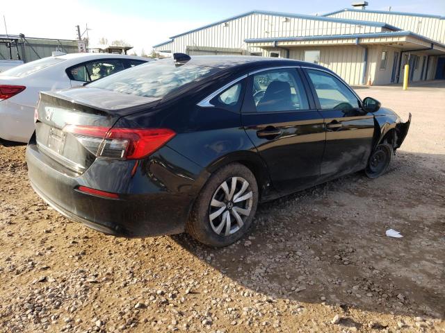 2HGFE2F26NH597921 - 2022 HONDA CIVIC LX BLACK photo 3