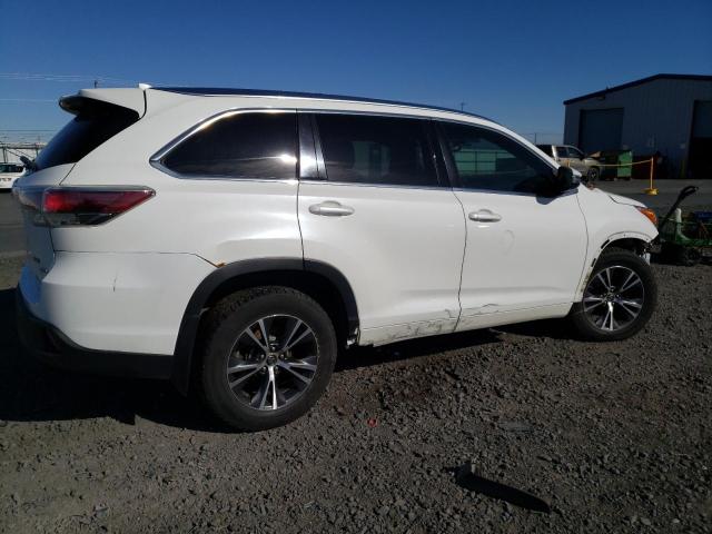 5TDJKRFH3GS353890 - 2016 TOYOTA HIGHLANDER XLE WHITE photo 3