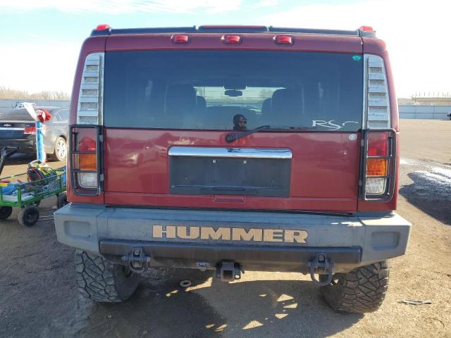 5GRGN23U14H101970 - 2004 HUMMER H2 RED photo 6