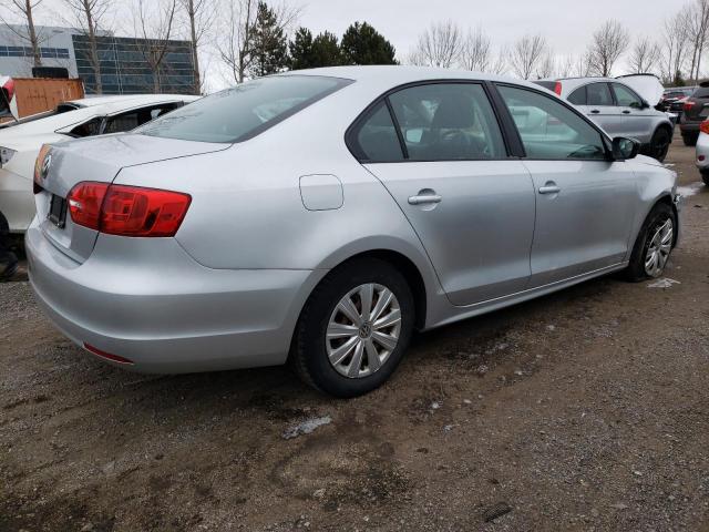 3VW2K7AJ7DM318992 - 2013 VOLKSWAGEN JETTA BASE SILVER photo 3