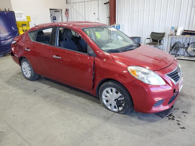 3N1CN7AP1EL819535 - 2014 NISSAN VERSA S RED photo 4