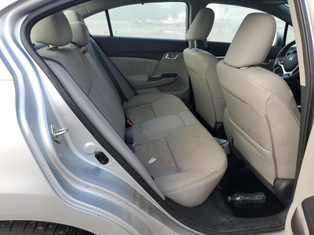 19XFB2F97EE045652 - 2014 HONDA CIVIC EXL ვერცხლისფერი ფოტო 10