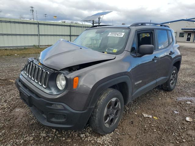 ZACCJBABXHPF07211 - 2017 JEEP RENEGADE SPORT GRAY photo 1