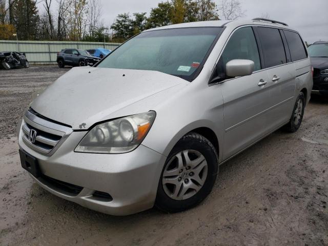 5FNRL38437B138666 - 2007 HONDA ODYSSEY EX SILVER photo 1