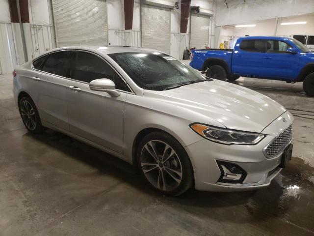 3FA6P0D99KR187892 - 2019 FORD FUSION TITANIUM SILVER photo 4