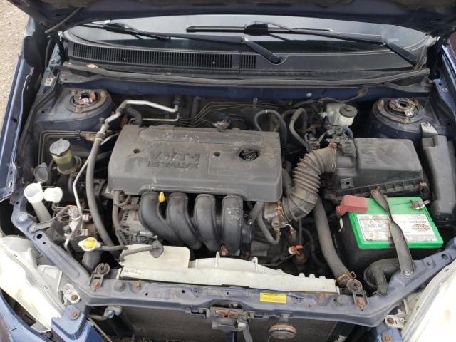 2T1KR32E08C708386 - 2008 TOYOTA COROLLA MA XR BLUE photo 11